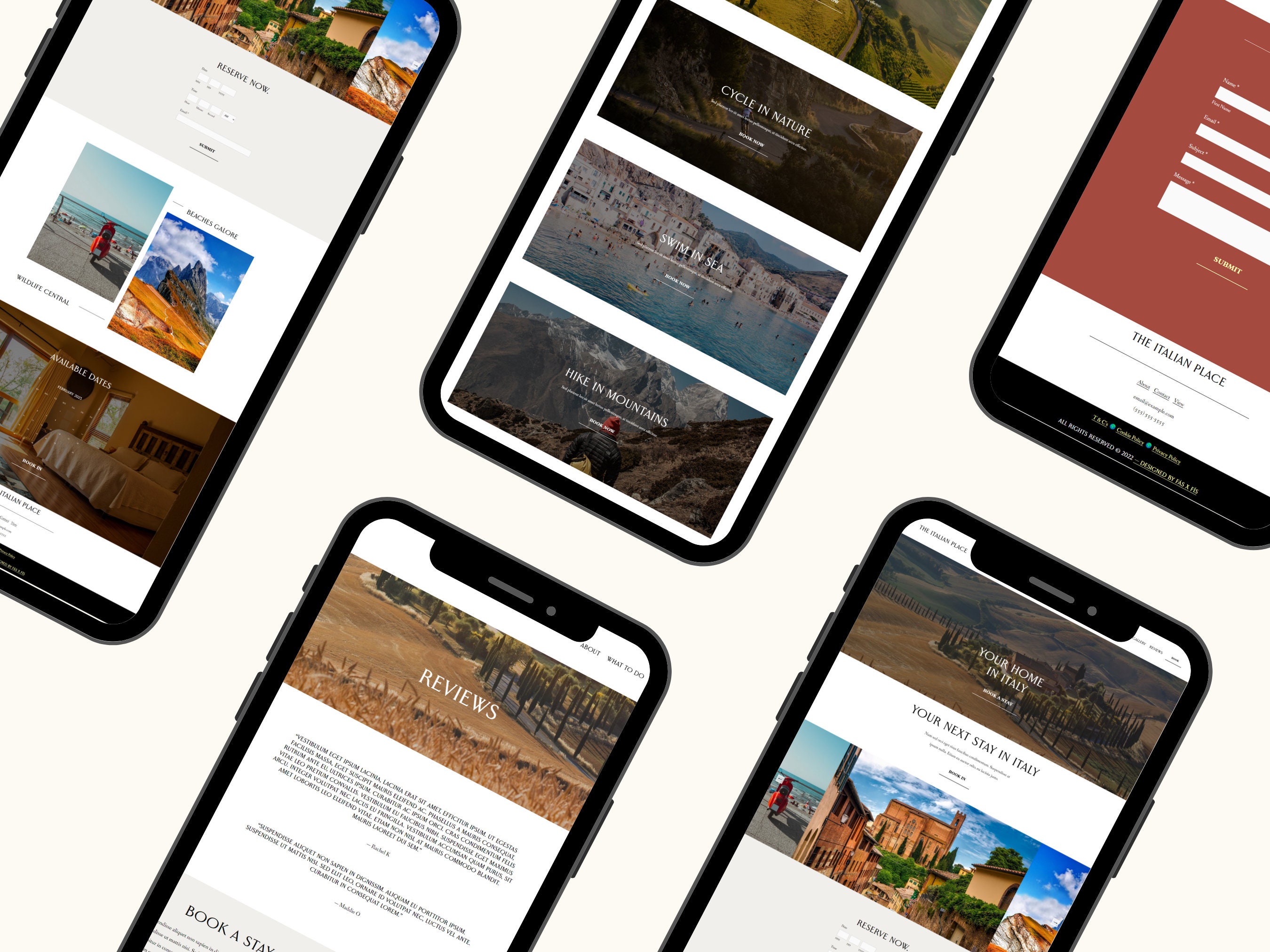 Air Bnb Squarespace Template Easy to Install site for B&b's, Hotels