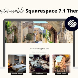 Town, Council, Tourism or Organisation Web Template for Squarespace 7.1 - Instant Download Website Template | Fully Customizable Website