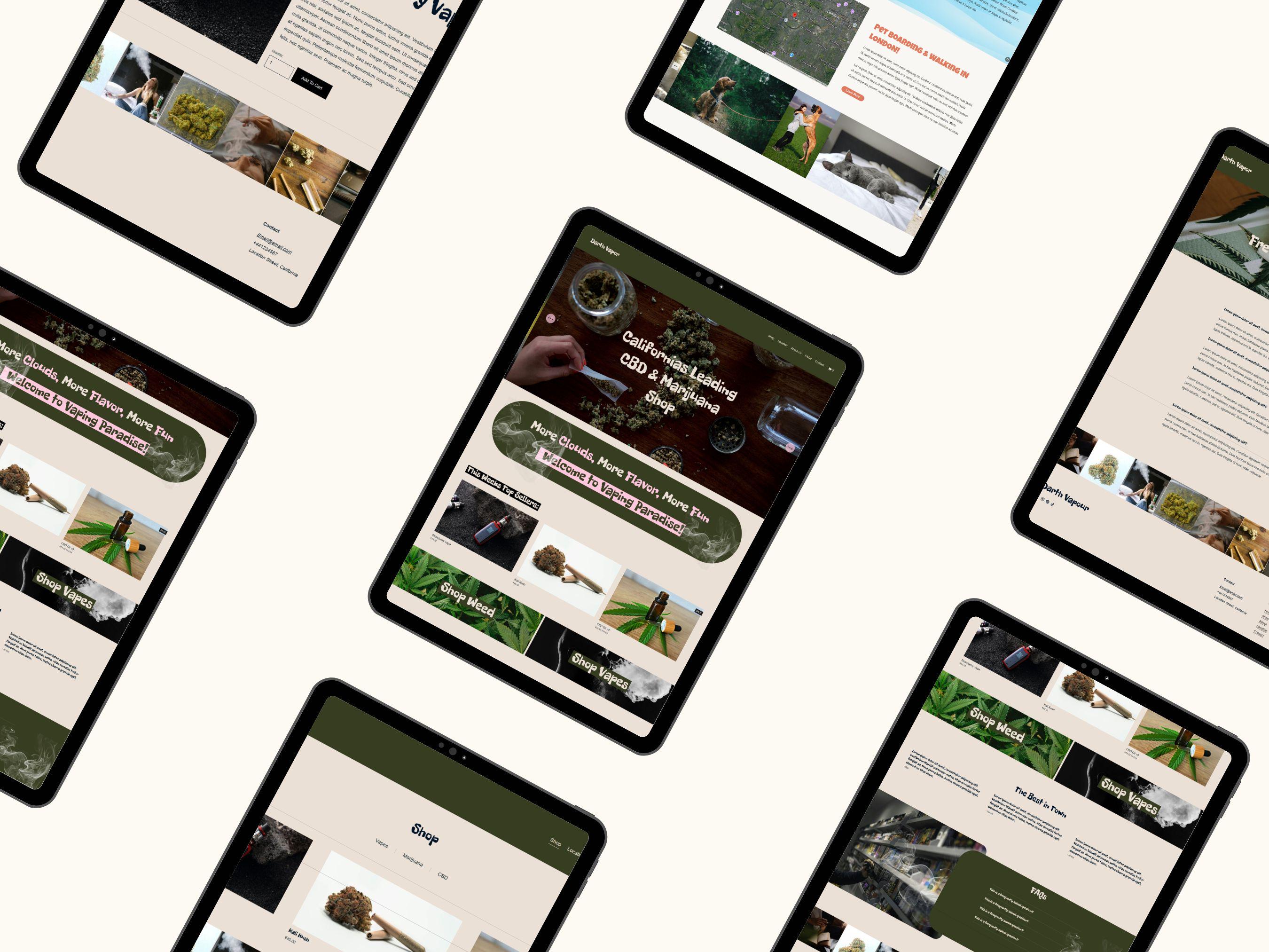Vape Shop Web Template for Squarespace 7.1 - Download Website Template for  Weed Dispensaries, Weed Websites