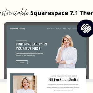 Female Coach Website Template | Clean Professional Squarespace 7.1 Website Template