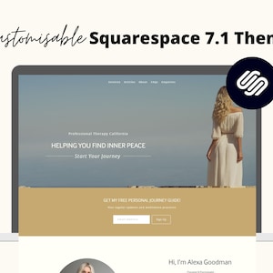 Therapist | Counsellor Website Template | Calm Professional Squarespace 7.1 Website Template