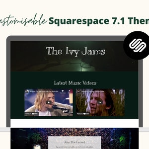 Music Band Squarespace 7.1 Website Template