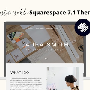 Interior Designer Pre-Made Website | Squarespace Website Template | 7.1