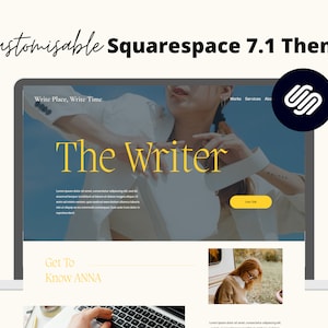 Copywriter | Editor | Author or Writer | Premade Website | Squarespace 7.1