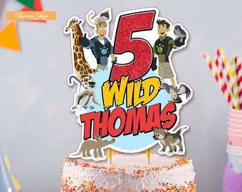 Printable Wild Kratts Cake Topper, Wild Kratts Cake Topper | Wild Kratts Party | Wild Kratts Birthday | Wild Kratts Invitation | Wild Kratts