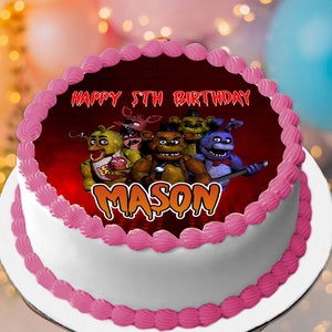 Freddys Birthday Party Cake Topper, Birthday Party For Kids, Printable Freddy Cake Topper, Custom Cake Topper, Birthday Cake Topper