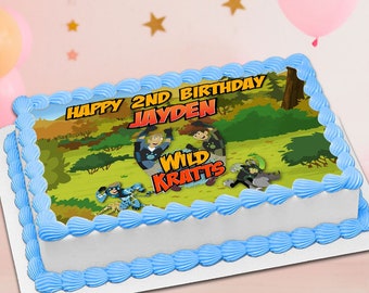 Wild Kratts Cake Topper, Wild Kratts Party, Wild Kratts Birthday, Kratts Theme Party,Printable  Wild Kratts Cake Topper,Birthday Cake Topper
