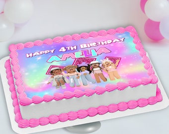 ROBLOX Cupcake Toppers Decoración De Cumpleaños De Roblox, Cupcake Toppers Para Roblox Birthday Party SET DE 6 Cupcake Toppers - España