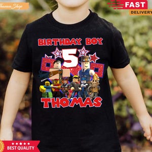 Video Game Boys Birthday Shirt, Gamer Birthday Shirt Matching Family, Custom Birthday Shirt for Son
