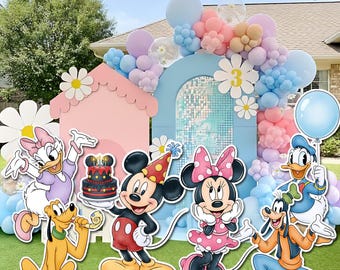 Mickey and Friends Birthday Cut Out: Disney Party Decor Printable Set