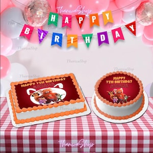 Turning Red Inspired Cake Topper | Turning Red Invitation | Turning Red 3D Cake Topper | Turning Red Pixar Shirt | Pixar’S Turning Red