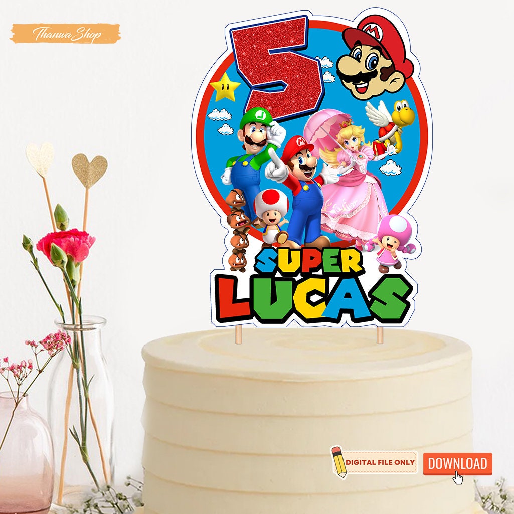 Mario Bros Cake Topper $4.99 – Bakersworldusa