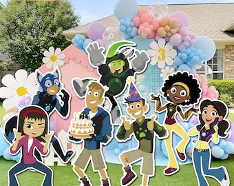 Décoration d'anniversaire Wild Kratts : décoration de fête amusante avec des aventures d'animaux (numérique)