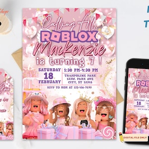 Video Game Birthday Party Invitations, Printable Birthday Party Invitations | Video Game Birthday Invitation | Video Game Party
