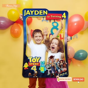 Toy Story Photo Booth, Toy Story Thema, Toy Story Photo Booth Rahmen, Toy Story Party Thema Dekor, personalisierte Selfie Rahmen, Toy Story