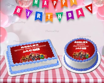 Roblox Cake Topper | Videospiel-Geburtstag (Digital)