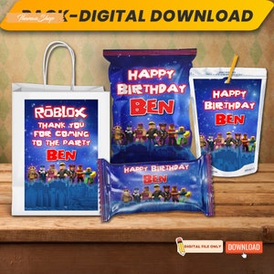 Video Game Supplies Bundle Party, Kids Birthday Party Bundle Kit, Printable Wrapper, Game Party, Kids Birthday Chip Bag, Chip Bag