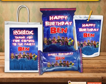 Video Game Supplies Bundle Party, Kids Birthday Party Bundle Kit, Printable Wrapper, Game Party, Kids Birthday Chip Bag, Chip Bag