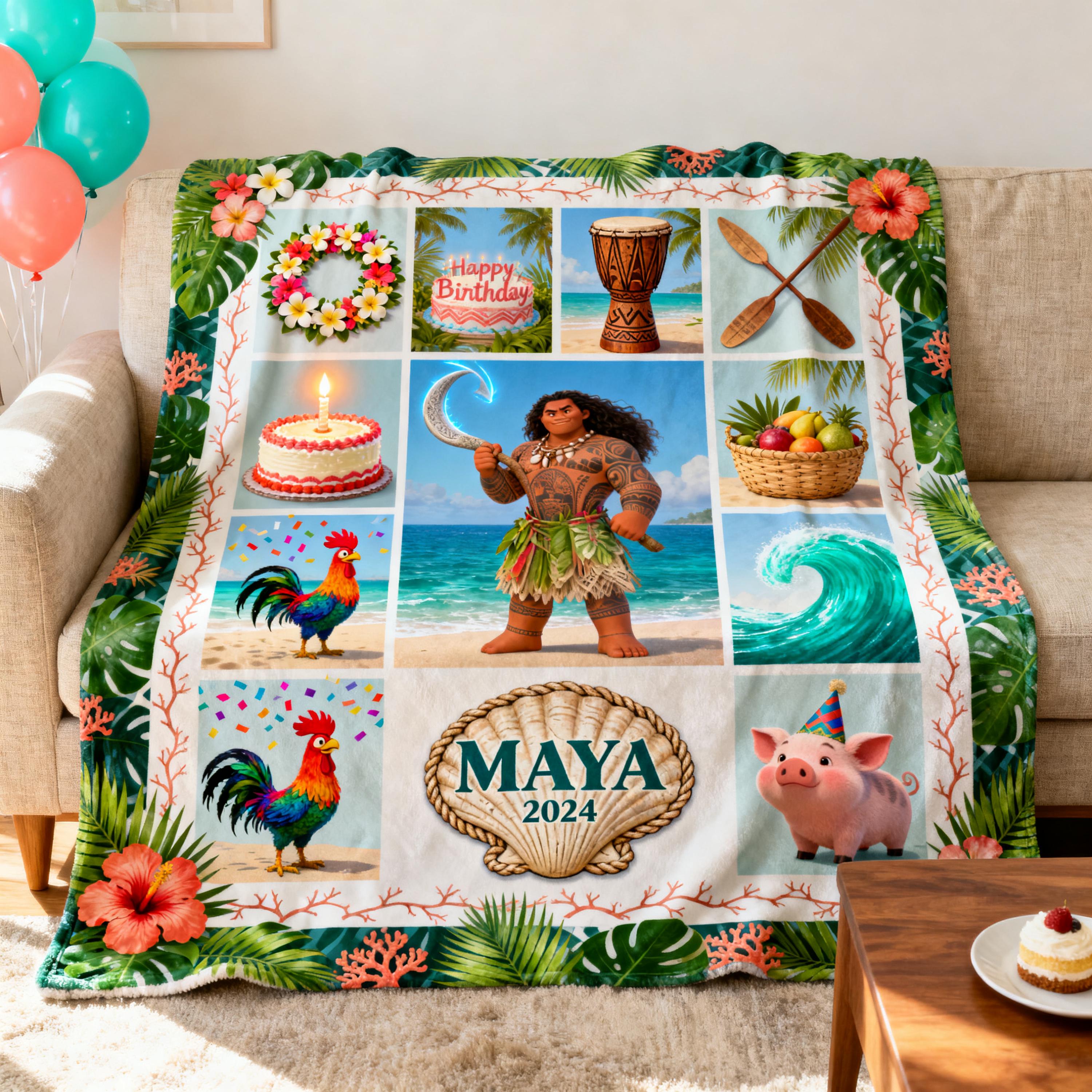 Moana 2 Blanket - Etsy