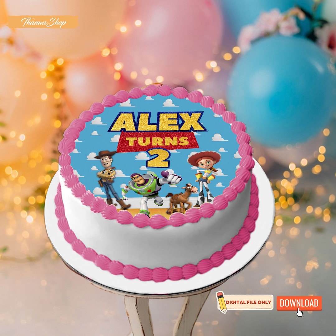 Printable Toy Story Cake Topper, Toy Story, Personalized Cake Topper