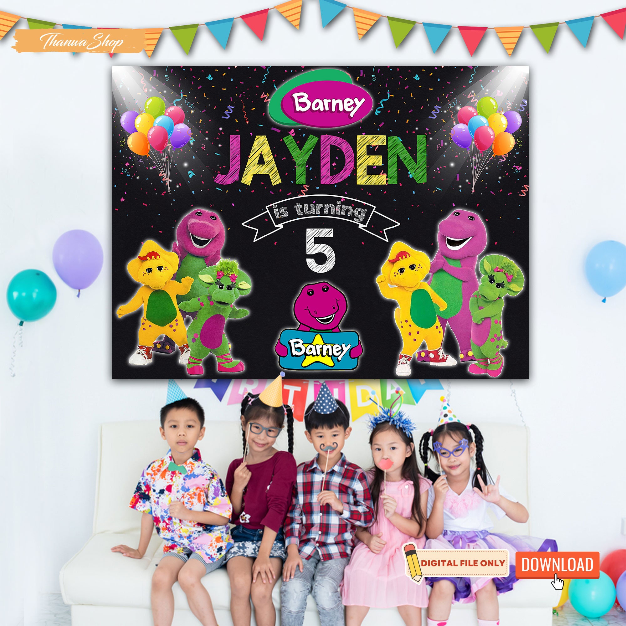 Barney Party Supplies, Printable Barney Backdrop, Barney Party, Barney Decoration, Barney Birthday Party, Barney Birthday - Etsy barney-party-supplies-printable-barney-backdrop-barney-party-barney-decoration-barney-birthday-party-barney-birthday-etsy