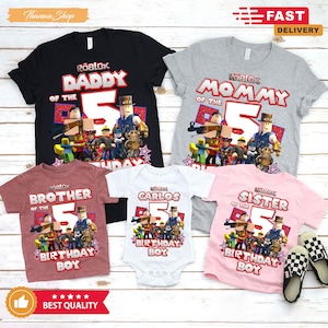 Video Game Theme Birthday Shirt, Boys Birthday Shirt for 8 Year Old, Custom Name Birthday Shirt for Boy