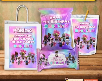 Video Game Party Supplies, Kids Birthday Bundle Party Kit, Kids Birthday Chip Bag, Video Game Birthday, Kids Birthday Chip Bag