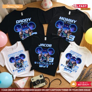 Buzz Lightyear Birthday Shirt, Custom Boy Birthday Shirts, Toy Story Boy Birthday Outfits
