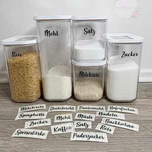 Aufkleber, Etiketten für Vorratsdosen, Vorratsgläser, z. B. für Mehl, Zucker, Nudeln etc. Bild 8