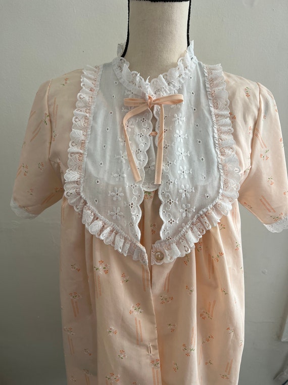 Vintage 1980’s Nightgown and Robe Set S/M