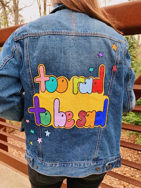 Fun Denim Jacket | Etsy New Zealand