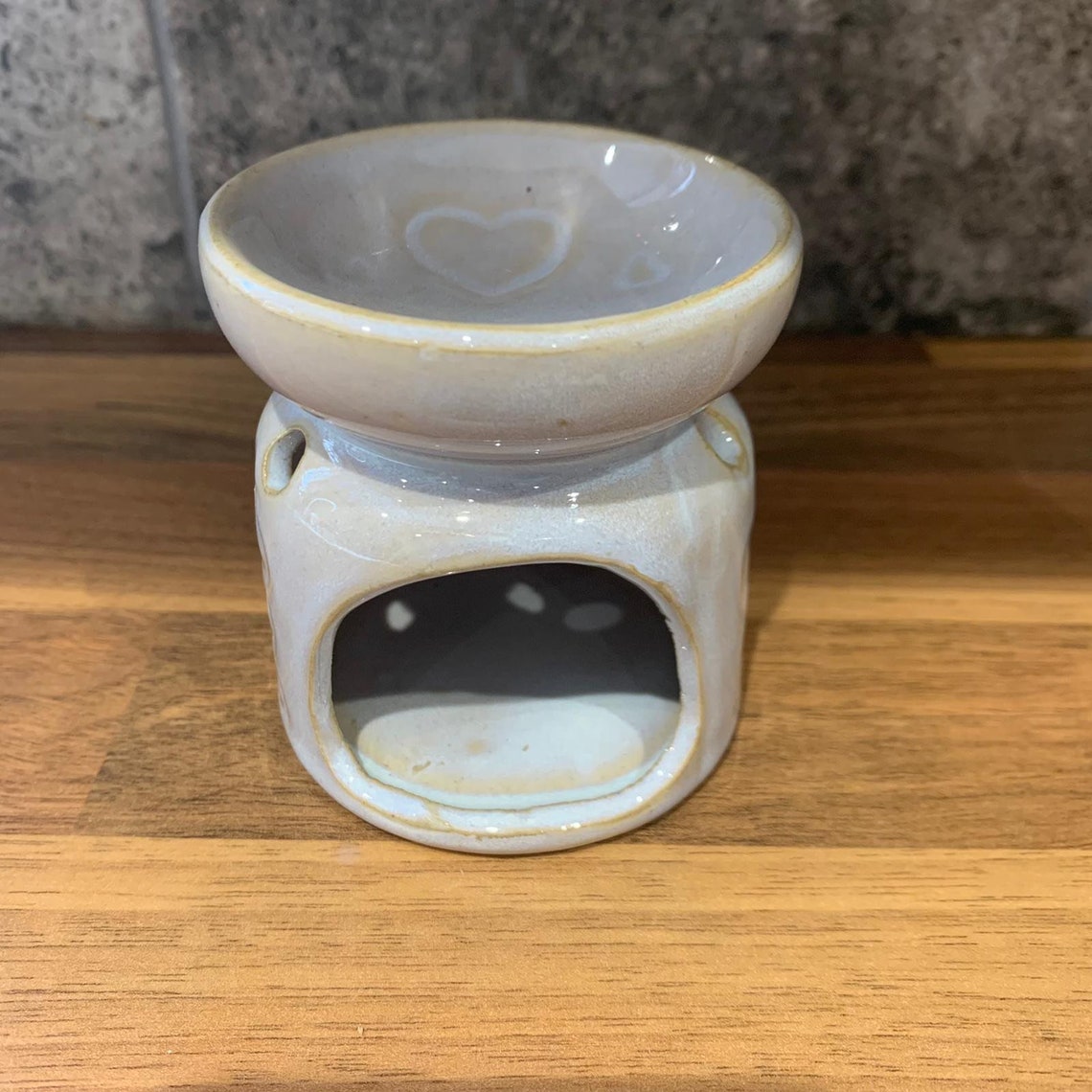 Mini Tea Light Wax Warmer Small Oil Burner Glazed Wax Melt Etsy