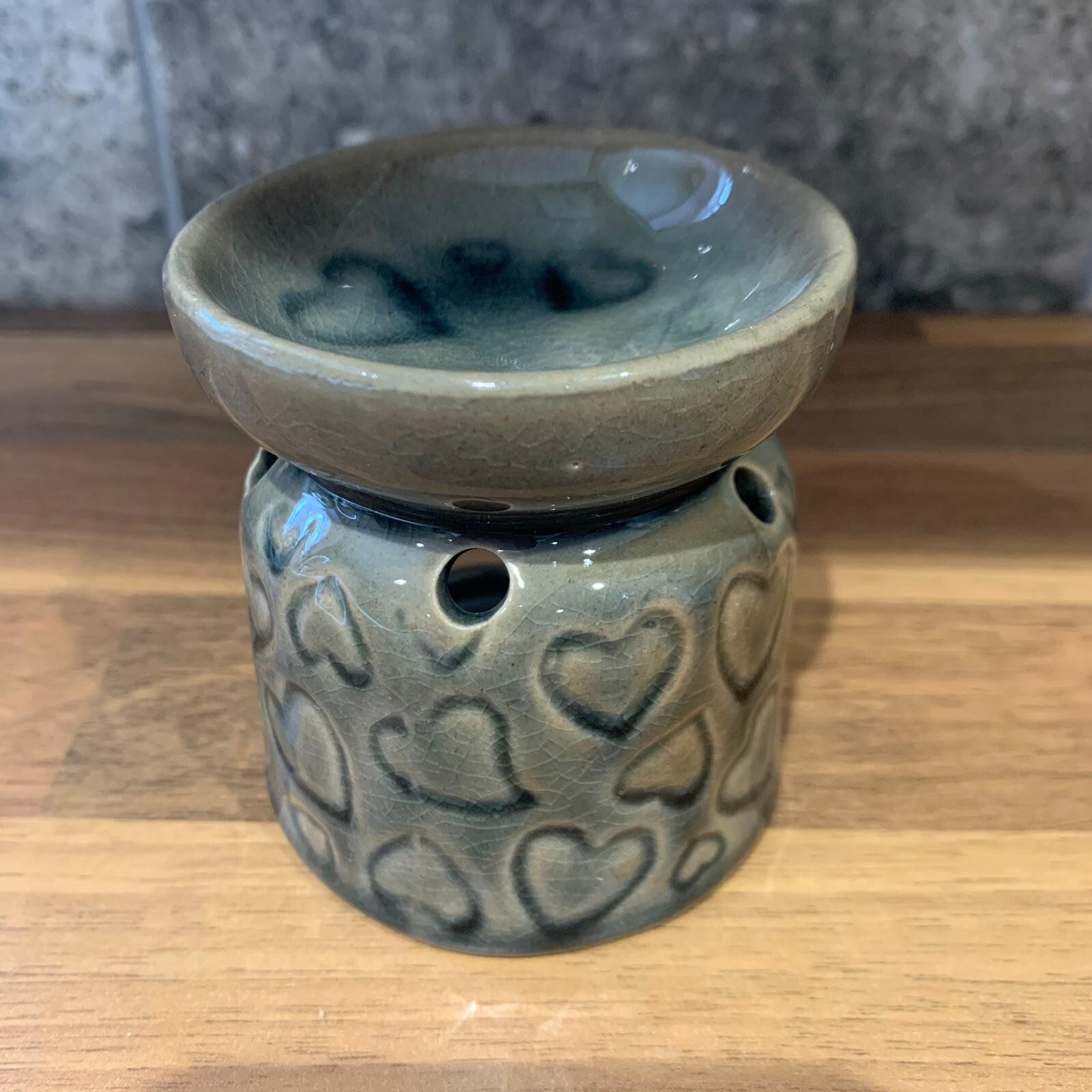 Mini Tea Light Wax Warmer Small Oil Burner Glazed Wax Melt Etsy