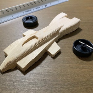 Pine Wood Derby CNC custom body--Jet Racer