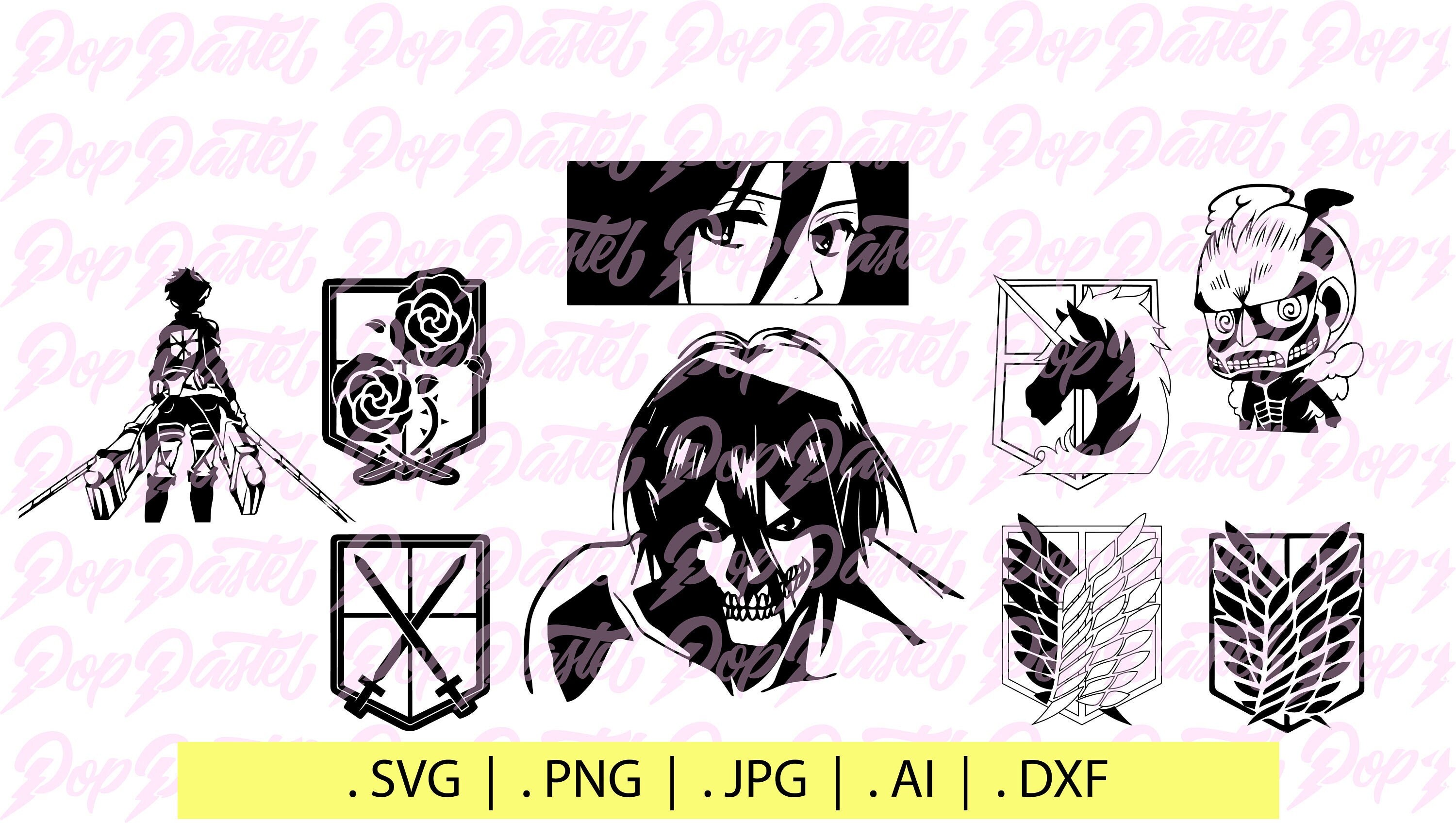 Download Anime Bundle SVG Digital Download Manga Download Japanese | Etsy