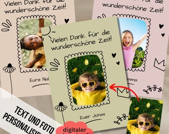 Carte d'adieu maternelle, garderie, enseignant, carte cadeau d'adieu, carte de remerciement, garderie, école primaire, cadeau pour les enseignants, cadeau pour les éducateurs
