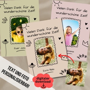Abschiedskarte Kindergarten Kita Erzieherin Abschiedsgeschenk Karte Dankeskarte Kita Grundschule Geschenk für Lehrer Geschenk für Erzieher