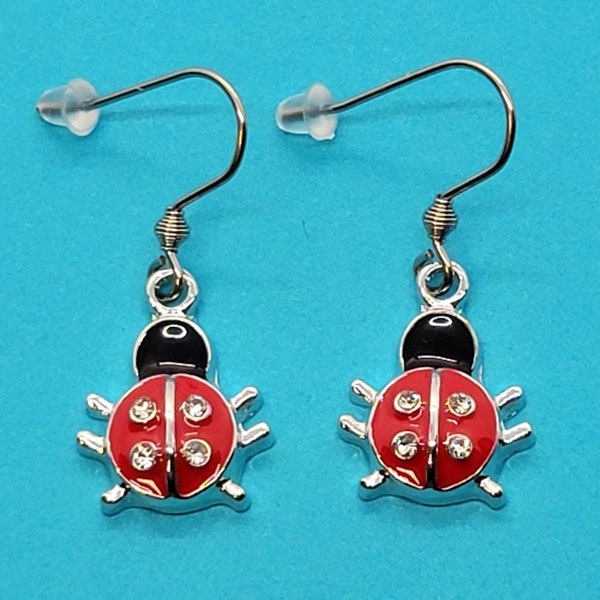 Ladybug Earrings Etsy