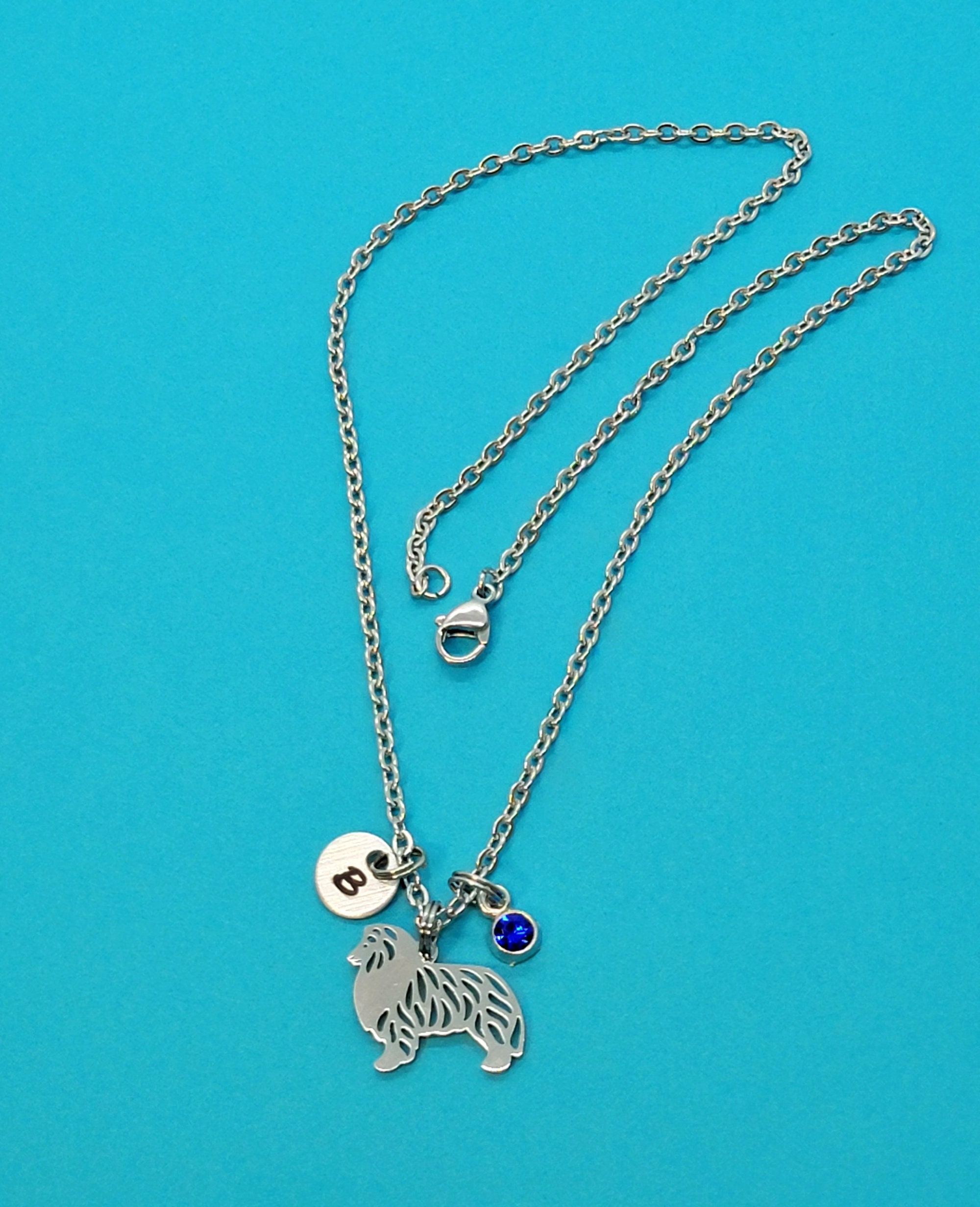 Collie Charm Necklace Dog Charm Animal Lover Gift Fur Baby Etsy