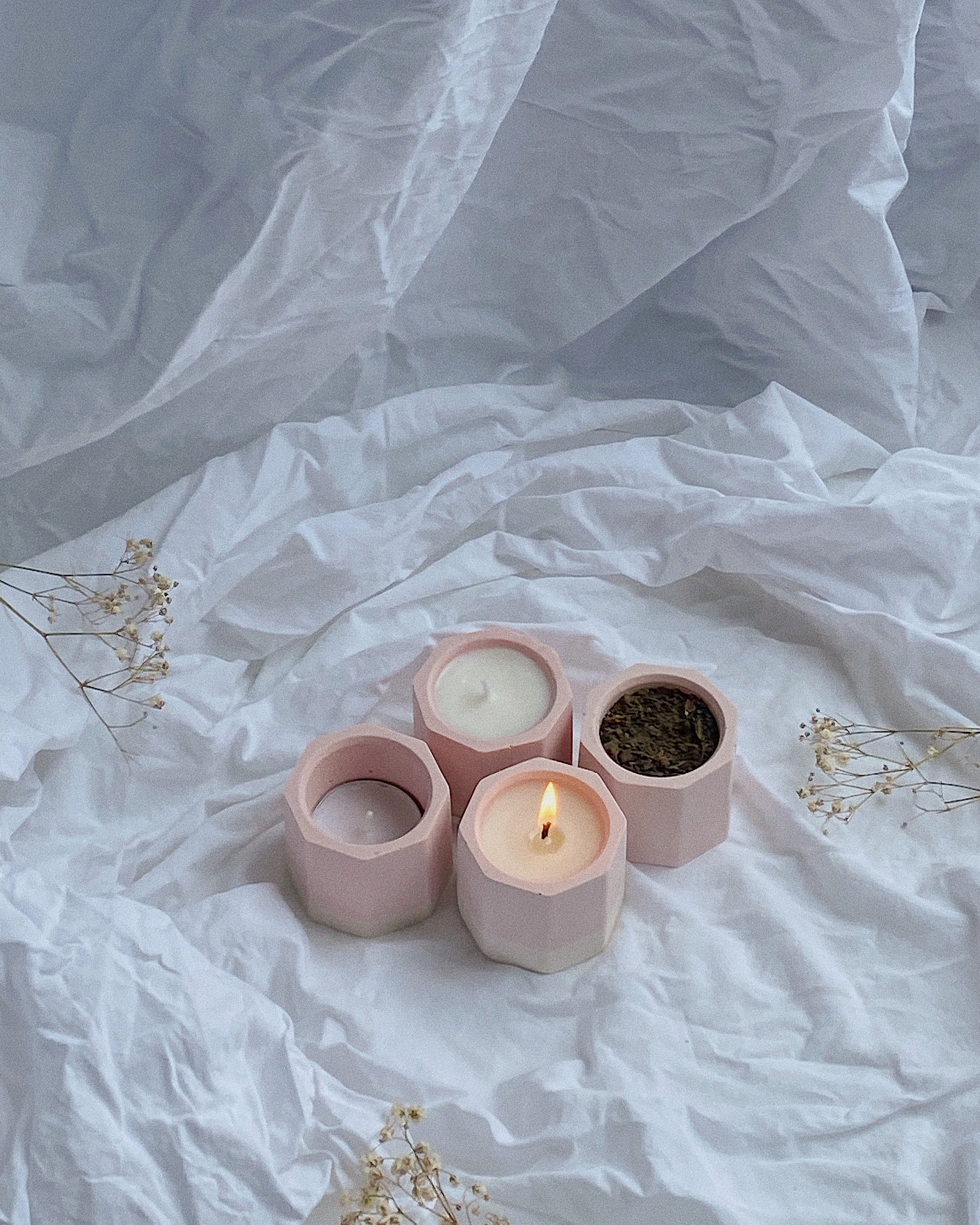 Pink eco friendly candle homemade reusable vegan candle / Etsy