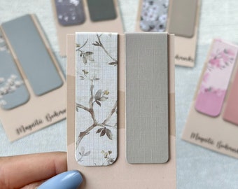 Floral Magnetic Bookmark, Bookmark Set, Cute Bookmarks, Reading Accessories, Bookish Gifts, Gifts for readers, Flower Bookmarks, Booktok