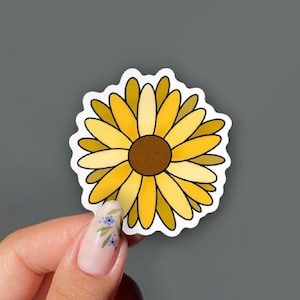 Sunflower Sticker, Bullet Journaling stickers, Floral, Flowers, Planner aesthetic, Scrapbooking accessories, Spring, Crafts, Cute Stickers