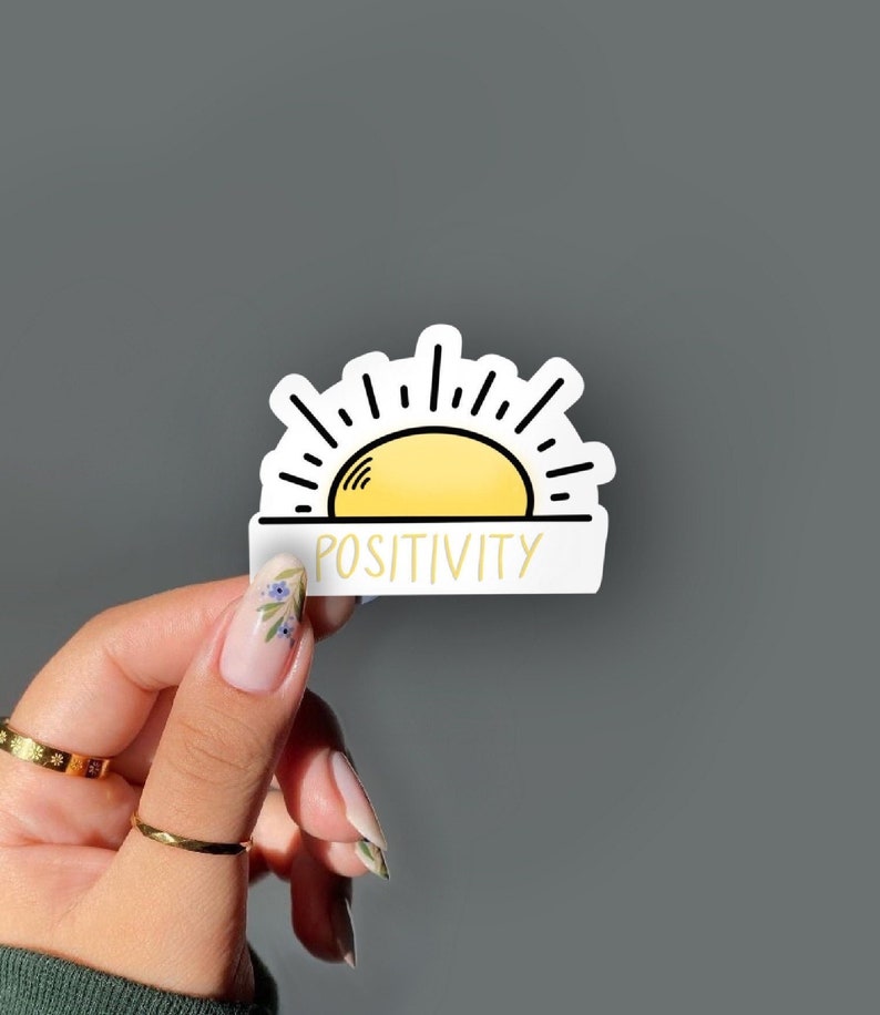 Positivity Sun Sticker, Self-help, Sticker Pack, Journalling Stickers ...