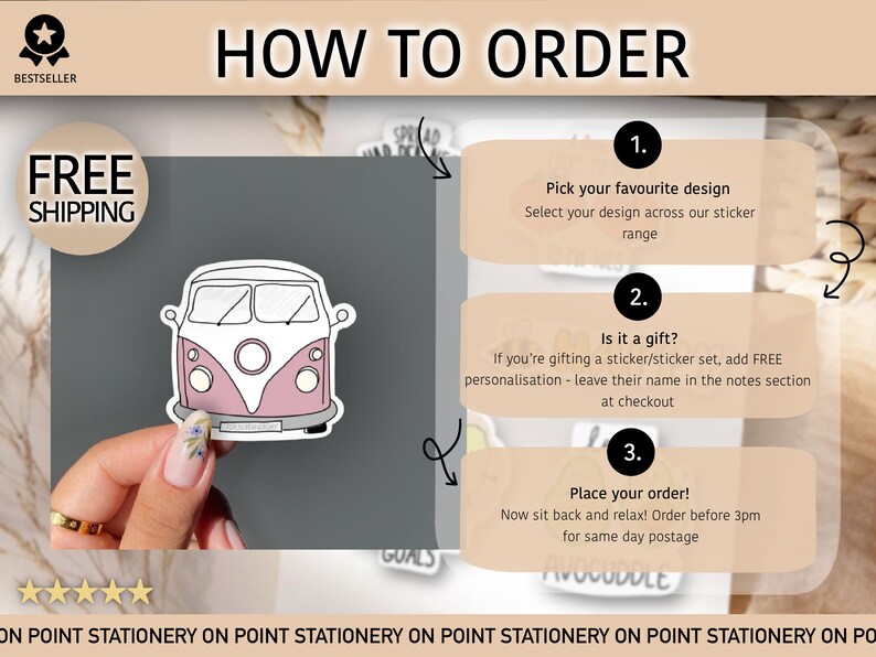 Cute Stickers, Caravan Sticker, Sticker Pack, Journalling Stickers ...