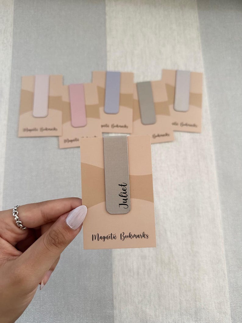 Personalised Magnetic Bookmark, Gifts for Christmas, Journalling, Reading accessories, Bookish gifts, Personalise, Design page holder image 4