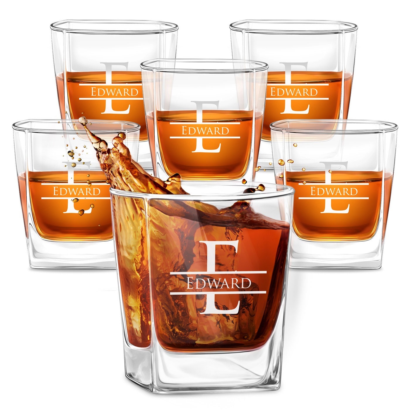 Maverton Personalised Whiskey Glass for Man 250ml Classy