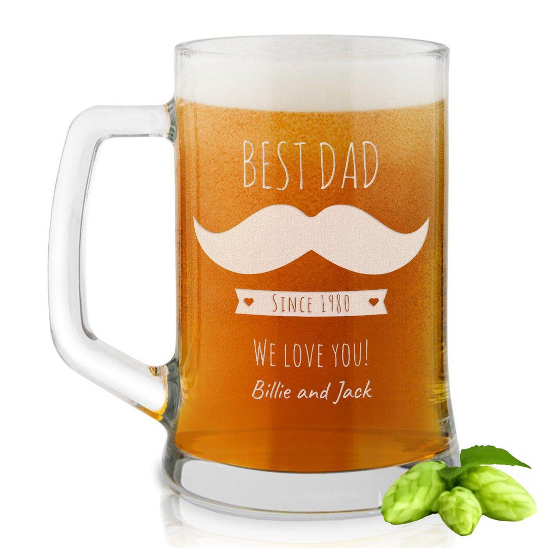 Maverton Bierkrug mit Gravur 500 ml Bier Personalisierte