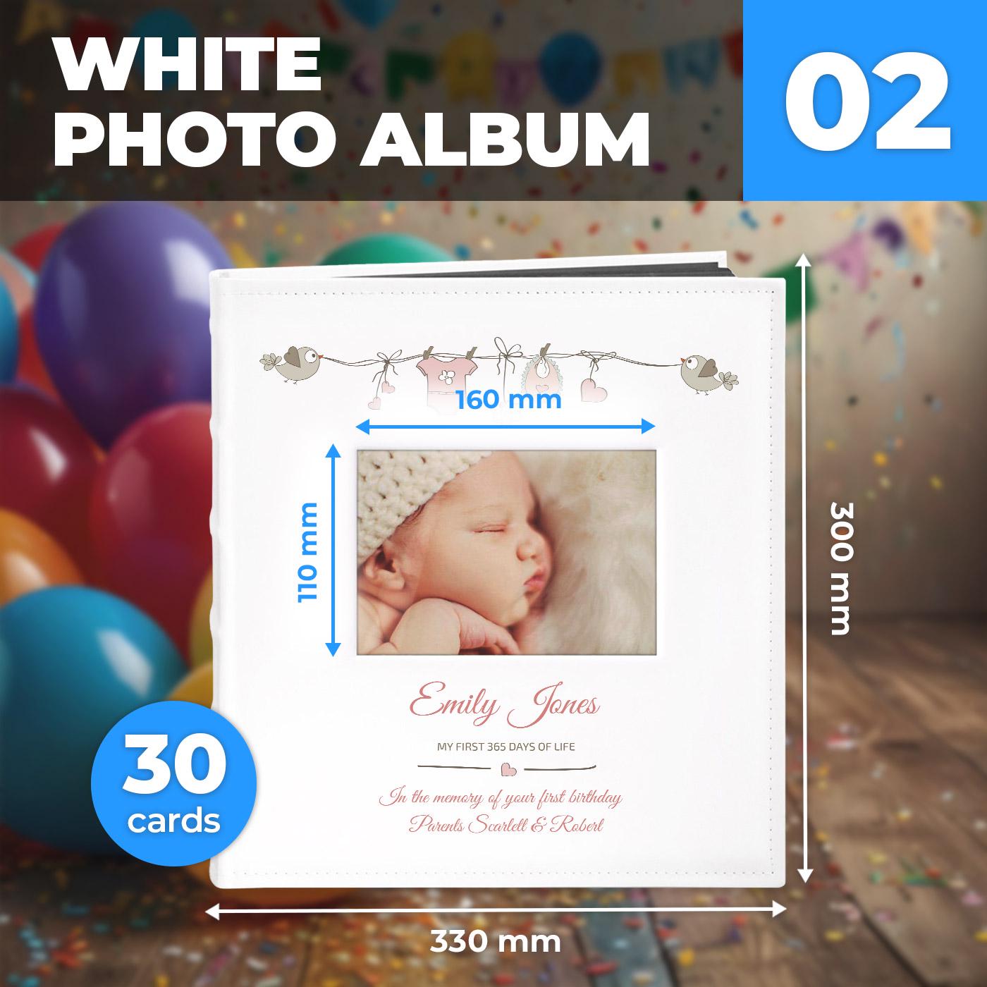 Maverton Fotoalbum Zum Selbstgestalten – Personalisierbar, Für 240 Fotos 10x15 Cm, Weißer Kunstledereinband