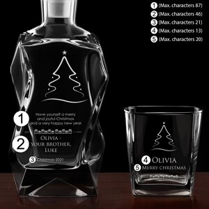 Set Décanteur Whisky Avec 4 Verres - Carafe 700 Ml Gravure Personnalisable - Cadeau Homme Pour Papa, Anniversaire