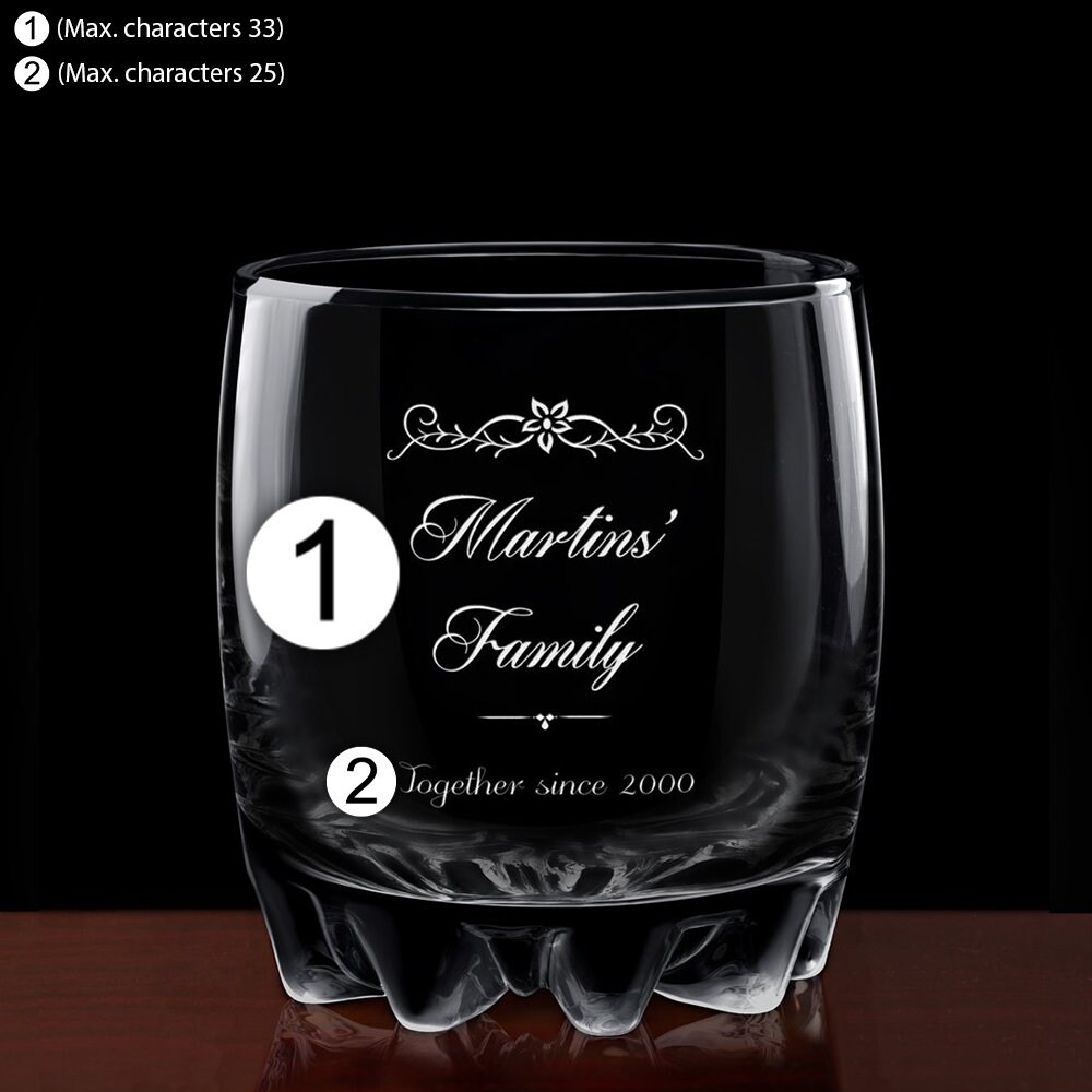 Maverton Personalised Whiskey Set For Man - Carafe With 2/4/ 6 Glasses - View #2